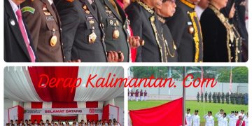 Kapolda Kaltim Hadiri Upacara HUT ke-80 Kemerdekaan RI di Stadion Gelora Kadrie Oening Samarinda