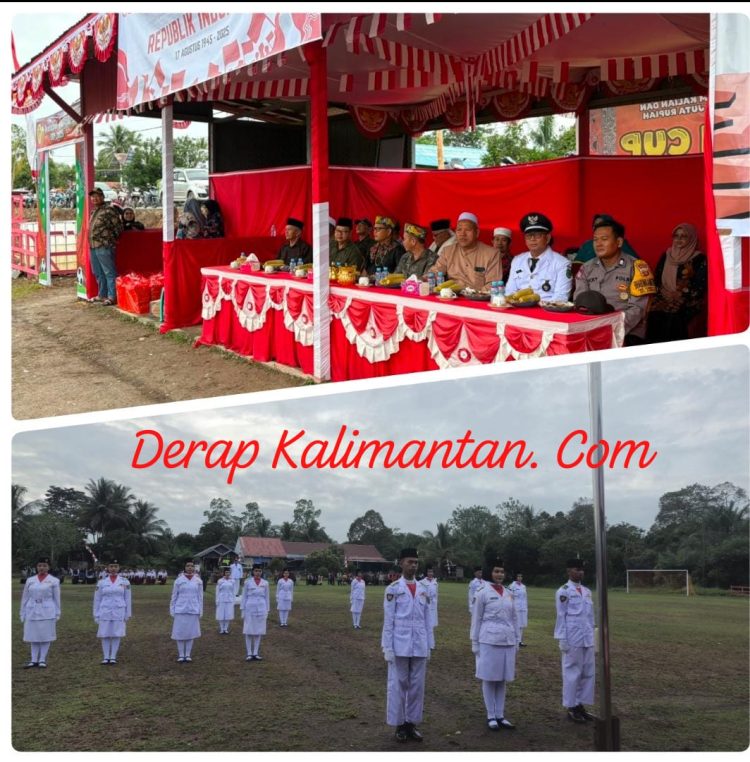 Upacara Penurunan Bendera HUT ke-80 RI di Maratua Berlangsung Khidmat