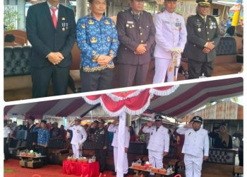 Bhabinkamtibmas Kampung Inaran Hadiri Upacara HUT ke-80 RI di Sambaliung