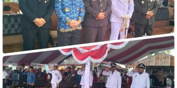 Bhabinkamtibmas Kampung Inaran Hadiri Upacara HUT ke-80 RI di Sambaliung