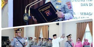 Rotasi Jabatan, Kapolda Kaltim Pimpin Upacara Sertijab Kapolres Berau serta Pelantikan Kapolres Kukar