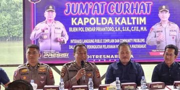 Polda Kaltim Gelar ‘Jumat Curhat’ Bersama Masyarakat Manggar, Bahas Keamanan hingga Kenakalan Remaja