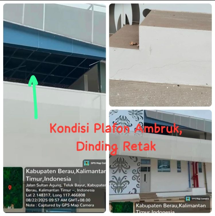Plafon RSUD Tanjung Redeb Ambruk, Publik Desak KPK dan Kejaksaan Usut Dugaan Korupsi! 