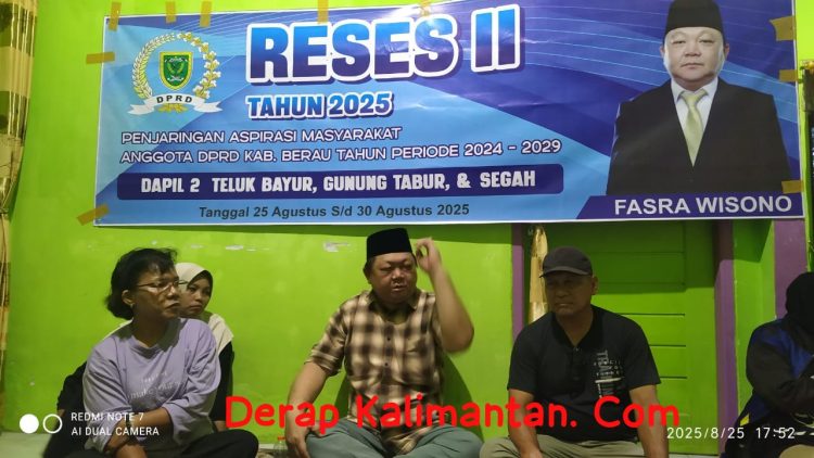 Warga Rinding Antusias Sampaikan Aspirasi pada Reses II Fasra Wisono Anggota Komisi II DPRD Berau