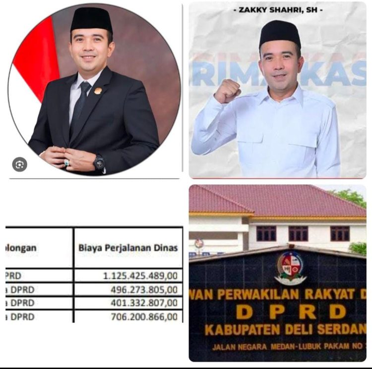 Rakyat Makin sengsara , Perjalanan Dinas SPPD Ketua DPRD Deliserdang mencapai milyaran