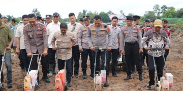 Dukung Program Asta Cita, Polres PPU dan Dinas Pertanian Tanam Jagung Dorong Ketahanan Pangan