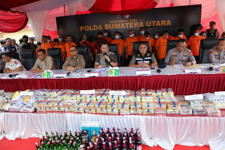 Asta Cita Presiden, Polda Sumut Ungkap Jaringan Narkoba, Selamatkan 2.636.315 Jiwa