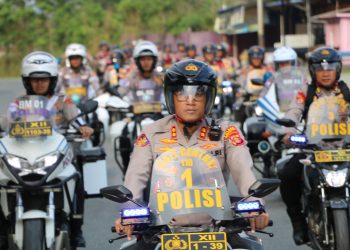 Polres PPU Gelar Patroli Skala Besar, Kapolres: “Kehadiran Polisi Harus Memberi Rasa Aman”