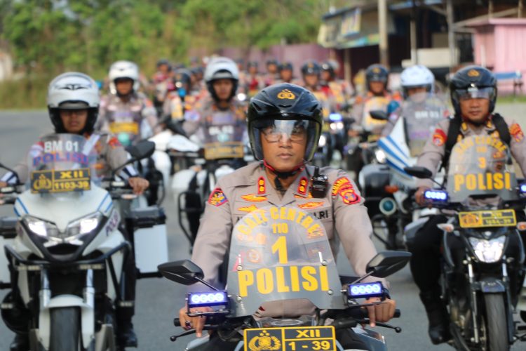 Polres PPU Gelar Patroli Skala Besar, Kapolres: “Kehadiran Polisi Harus Memberi Rasa Aman”