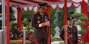 Kejati Kepri Gelar Upacara Hari Lahir Kejaksaan RI ke-80, Kajati J. Devy Sudarso Bacakan Amanat Jaksa Agung.