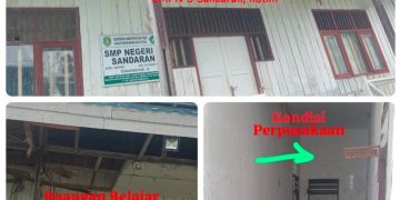 Bangunan SMPN 3 Sandaran Memprihatinkan, Warga Desak Pemkab Kutim Segera Lakukan Renovasi