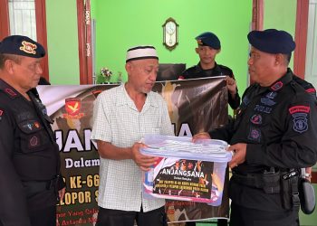 HUT Pelopor ke-66, Personel Brimob Polda Kaltim Gelar Anjangsana