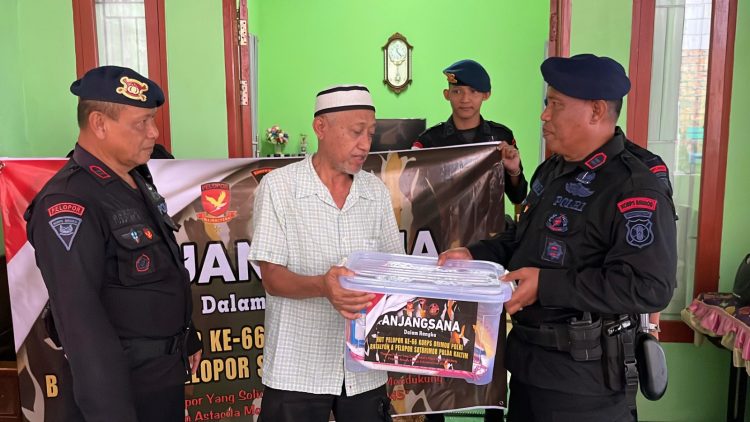 HUT Pelopor ke-66, Personel Brimob Polda Kaltim Gelar Anjangsana