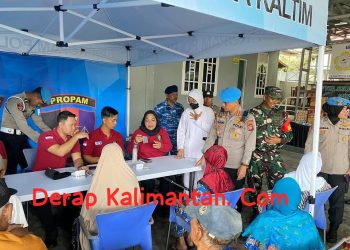 Sinergitas TNI-Polri, Bidpropam Polda Kaltim Gelar Bakti Kesehatan di Panti Jompo Bhakti Abadi Balikpapan