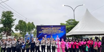 Satlantas Polres PPU Rayakan HUT Lalu Lintas ke-70 dengan Gelar Bhakti Kesehatan