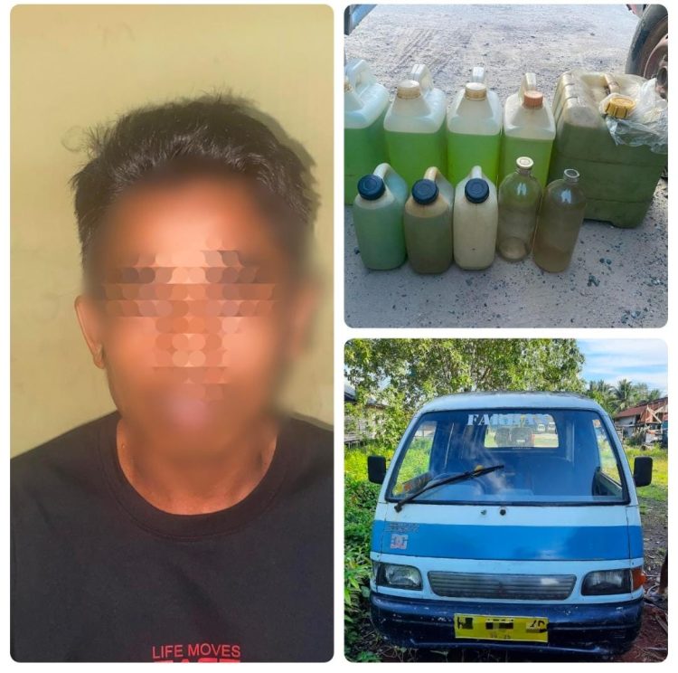 Polres PPU Bongkar Penyalahgunaan BBM Subsidi di Babulu, Mobil dan Puluhan Liter Pertalite dan 1 Tersangka Diamankan 