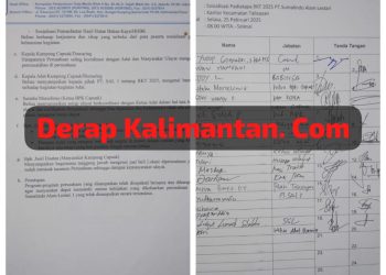 Warga Dumaring Tolak RKT 2025, Tuding PT Sumalindo Rekayasa Berita Acara Pertemuan