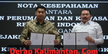 Penandatanganan Nota Kesepahaman  Antara Kejaksaan RI  Dengan Kementerian Perumahan dan Kawasan Permukiman