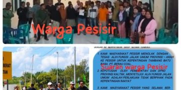 Masyarakat Pesisir Berau Tolak Alih Fungsi Jalan Provinsi Jadi Tambang Batu Bara