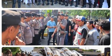 Siap Hadapi Ancaman, Polres Metro Bekasi Kota Gelar Simulasi Sispam Mako Skala Besar