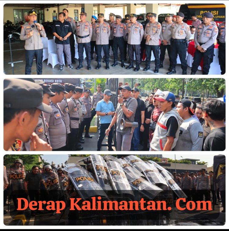 Siap Hadapi Ancaman, Polres Metro Bekasi Kota Gelar Simulasi Sispam Mako Skala Besar