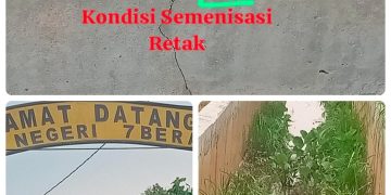 Baru Selesai, Proyek Rp7,4 Miliar di Berau Sudah Retak: Diduga Mal Konstruksi