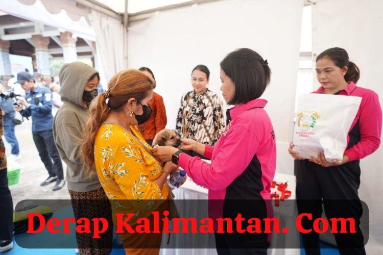 Waketum Bhayangkari Kampanye Rabies, 350 Ekor Hewan Divaksin di Polres Buleleng