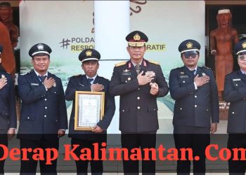 Kapolda Kaltara Berikan Penghargaan Kepada Personel dan Warga Sipil Berprestasi