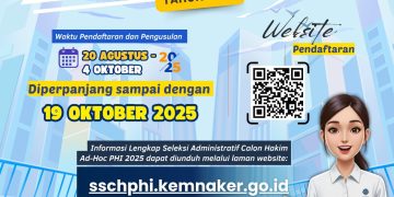 Pendaftaran & Pengusulan Calon Hakim Ad Hoc PHI 2025 Diperpanjang, Ayo Daftar!