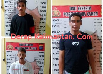 Polsek Muara Kaman Ungkap Komplotan Pencuri Lintas Kabupaten, Tiga Pelaku Ditangkap di Balikpapan