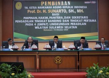 Ini Pesan Ketua MA dalam Pembinaan 4 Badan Peradilan se-Sulawesi Selatan