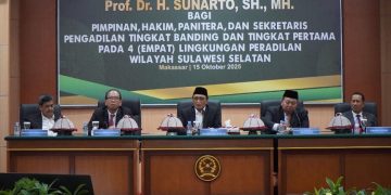 Ini Pesan Ketua MA dalam Pembinaan 4 Badan Peradilan se-Sulawesi Selatan