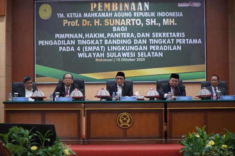 Ini Pesan Ketua MA dalam Pembinaan 4 Badan Peradilan se-Sulawesi Selatan