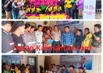 Dirlantas dan Ibu Kapolda Kaltara Bersama PATRIOT Ajak Driver Ojol Tanjung Selor Jadi Pelopor Keselamatan di Jalan Raya