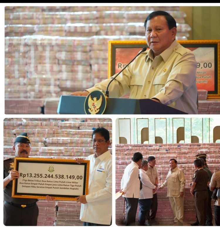 Penyerahan Uang Pengganti  Kerugian Negara Rp13,2 Triliun  Perkara CPO Minyak Goreng Terdakwa Korporasi