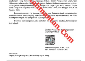Publik Berau Ragukan Keseriusan Pengawasan Pemerintah terhadap PT SBE  Pengawasan KLHK Dinilai Tak Tuntas