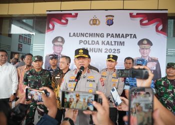Wujud Transformasi Pelayanan Kepolisian yang Lebih Cepat serta Humanis, Polda Kaltim Gelar Apel Launching ‘PAMAPTA’