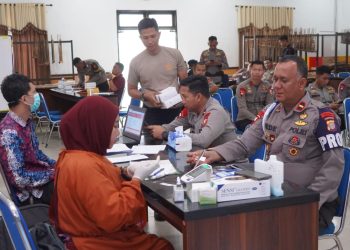 Sambut HUT ke-80 Korps Brimob Polri, Sat Brimob Polda Kaltim Gelar Aksi Donor Darah