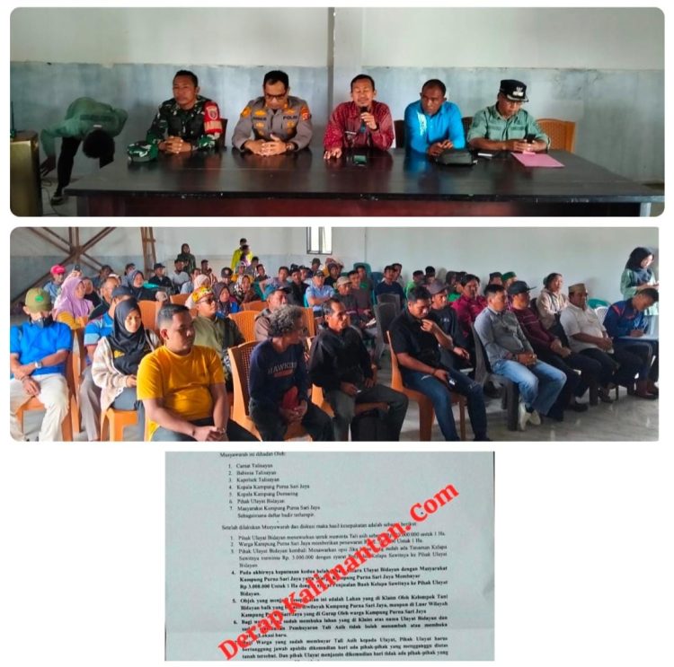Konflik Lahan Ulayat di Talisayan Berakhir Damai: Camat dan Muspika Berhasil Mediasi Dua Kelompok Warga