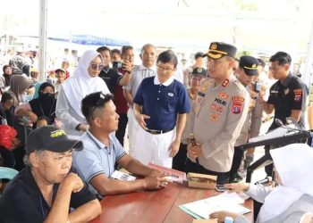 Gelar Baktikes oleh Polres Kutim bersama PT.Sinar Mas, Ribuan Masyarakat Nikmati Layanan Pemeriksaan Kesehatan Gratis