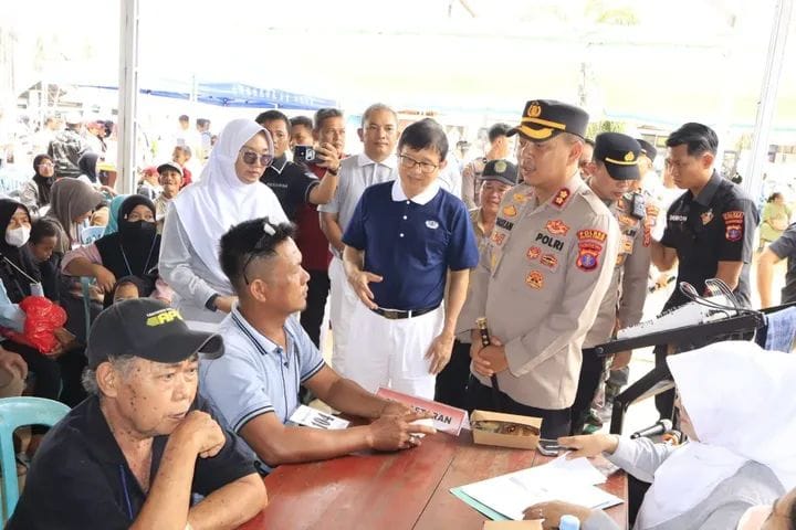 Gelar Baktikes oleh Polres Kutim bersama PT.Sinar Mas, Ribuan Masyarakat Nikmati Layanan Pemeriksaan Kesehatan Gratis