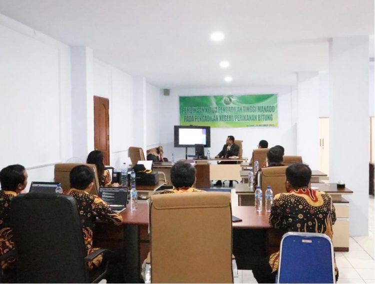 KPT Manado Tekankan Keamanan Sidang dan Kualitas Putusan Hakim dalam Pembinaan di PN Bitung