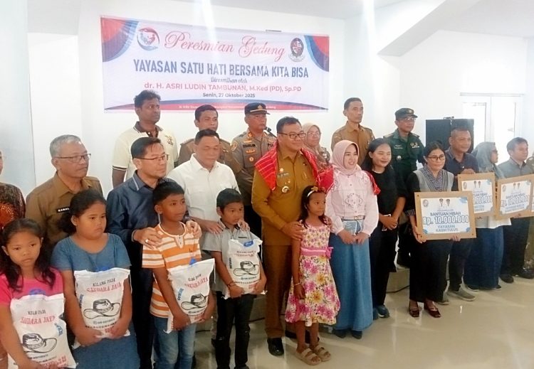 Bupati Deli Serdang dr. Asri Ludin Tambunan Resmikan Gedung Baru Yayasan Satu Hati Bersama Kita 