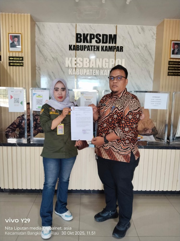 Resmi Terdaftar Di Kesbangpol, AKPERSI Asosiasi Keluarga Pers Indonesia DPC Kabupaten Kampar