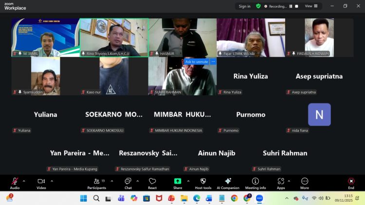 ERA VIRAL MAKIN LIAR, WEBINAR NASIONAL MIMBAR HUKUM INDONESIA INI TEGASKAN BATAS ETIKA DAN TANGGUNG JAWAB HUKUM JURNALIS