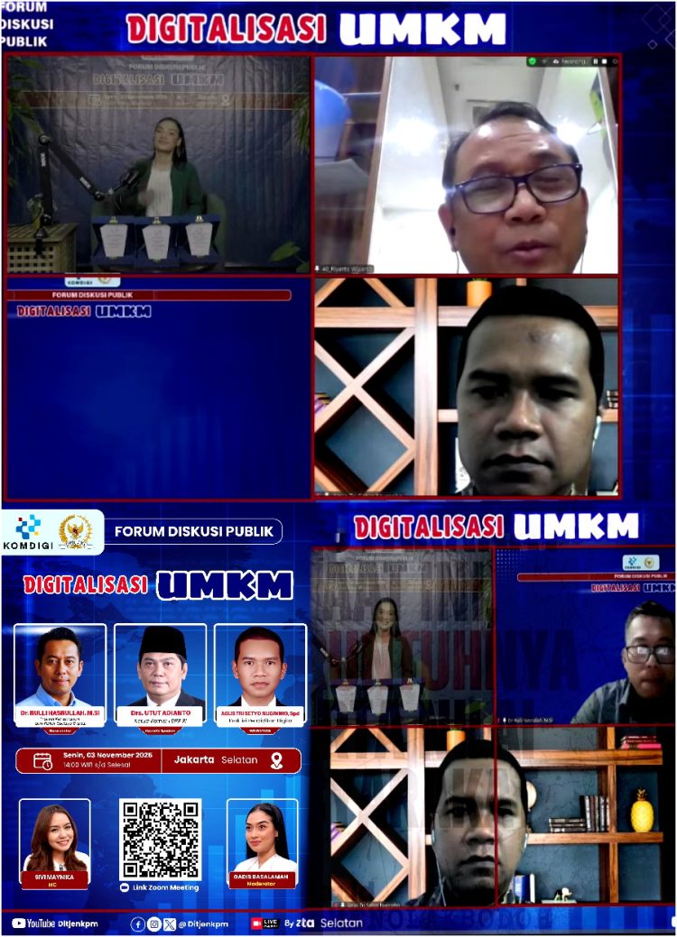 Utut Adianto Ketua Komisi I DPR RI, Mendorong Percepatan Transformasi Digital Bagi Pelaku Usaha Mikro, Kecil, Dan Menengah (UMKM)