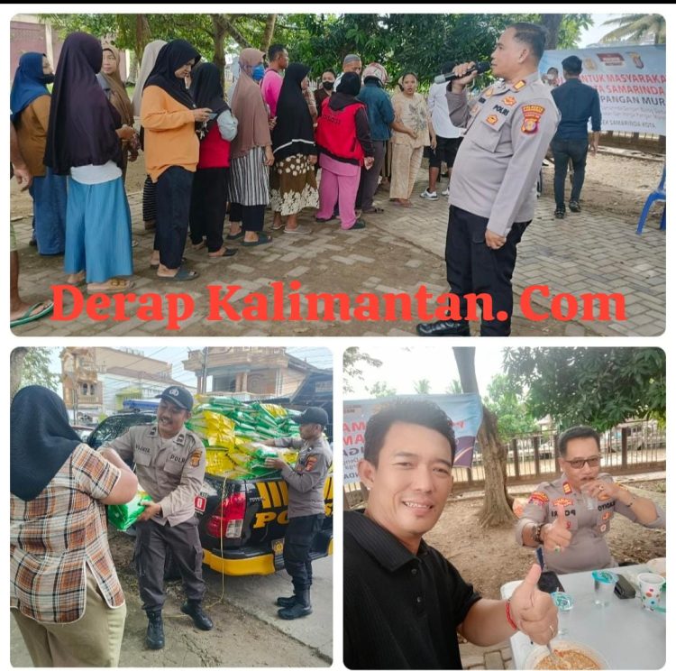 Polsekta Samarinda Kota Gelar Program Pangan Murah untuk Ringankan Beban Warga Kelurahan Sungai Pinang Luar