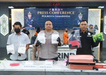 Polresta Samarinda Ungkap 7 Kilogram Sabu, Empat Pelaku Jaringan Lintas Provinsi Ditangkap