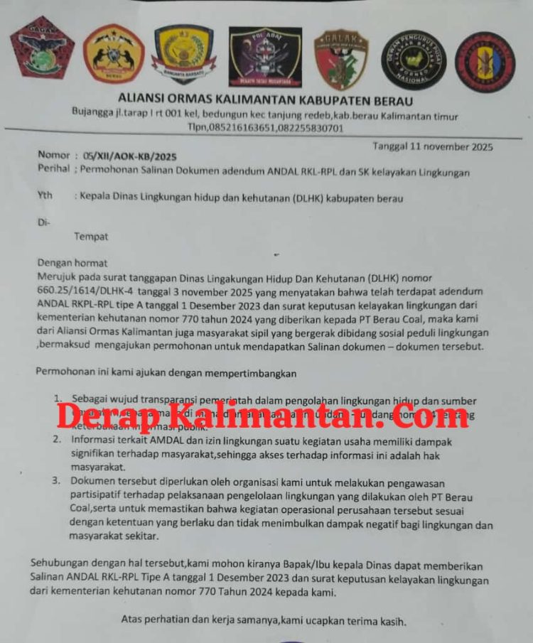 Tambang vs Rakyat: Aliansi 7 Ormas Kabupaten BerauTolak Alih Fungsi Jalan Umum untuk Aktivitas Tambang Batubara