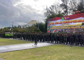 Batalyon A Brimob Polda Kaltim Ikuti Apel Kesiapsiagaan Bencana di Kodam VI/Mulawarman, Tegaskan Komitmen Siaga 24 Jam